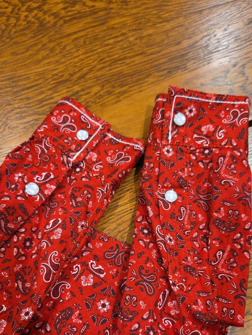 Panhandle Slim Rough Stock Women's Bandana Print  Western Shirt Size Large - Picture 8 of 10